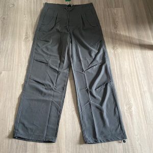 Small EU 36 US 4/ SHEIN coolane pantalones parachute unicolor de cintura/cordón